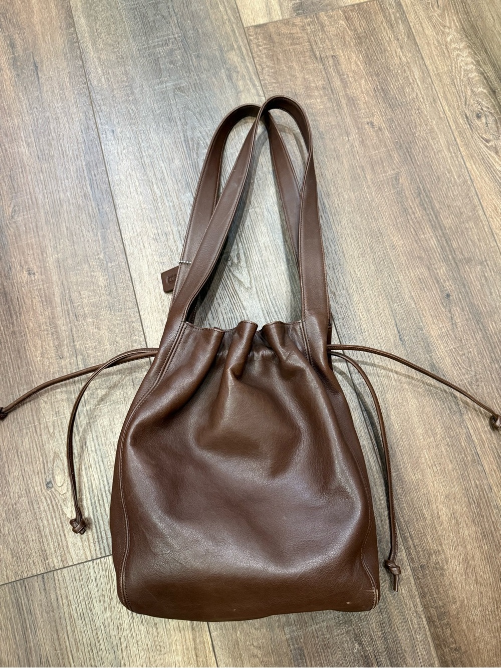 Coach Vintage Lexington Drawstring Bucket Bag 4180 Brown Leather Italy - Picture 5 of 13